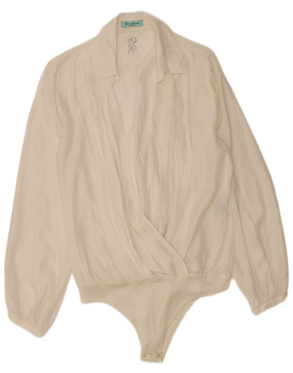 Guess By Marciano Γυναικείο πουκάμισο Bodysuit IT 46 Large White Silk