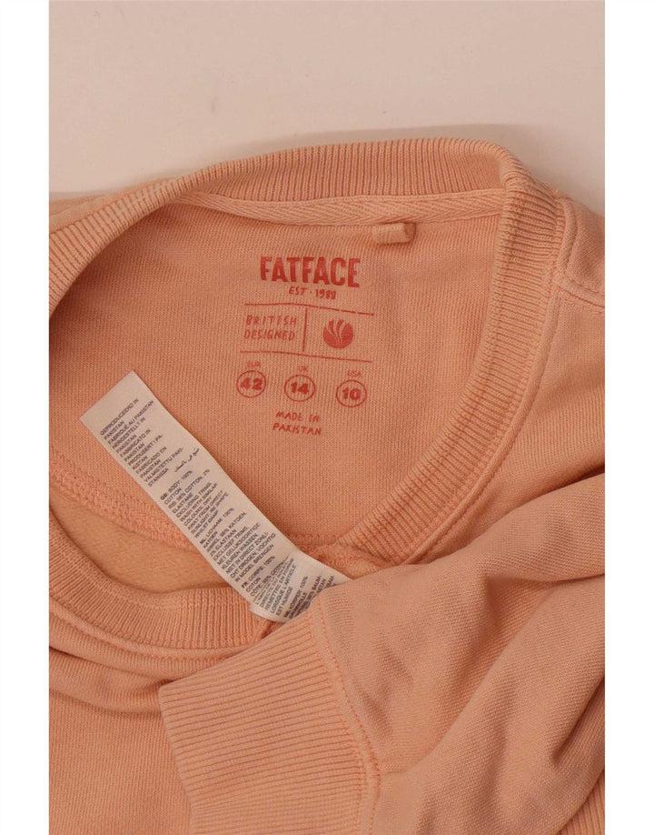 Γυναικείο φούτερ Fat Face Jumper UK 14 μεγάλο ροζ βαμβακερό