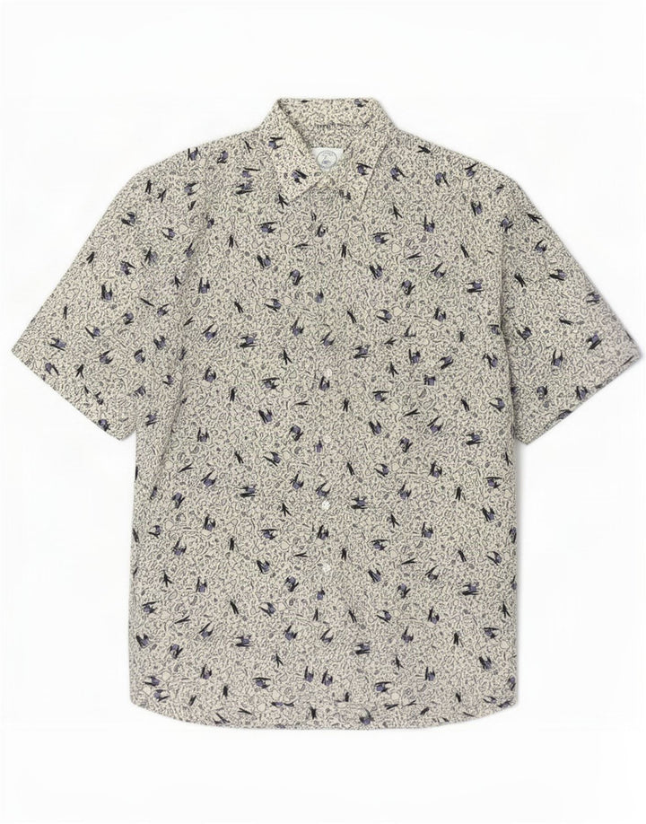 Carrel Ανδρικό πουκάμισο Abstract Pattern Medium Beige