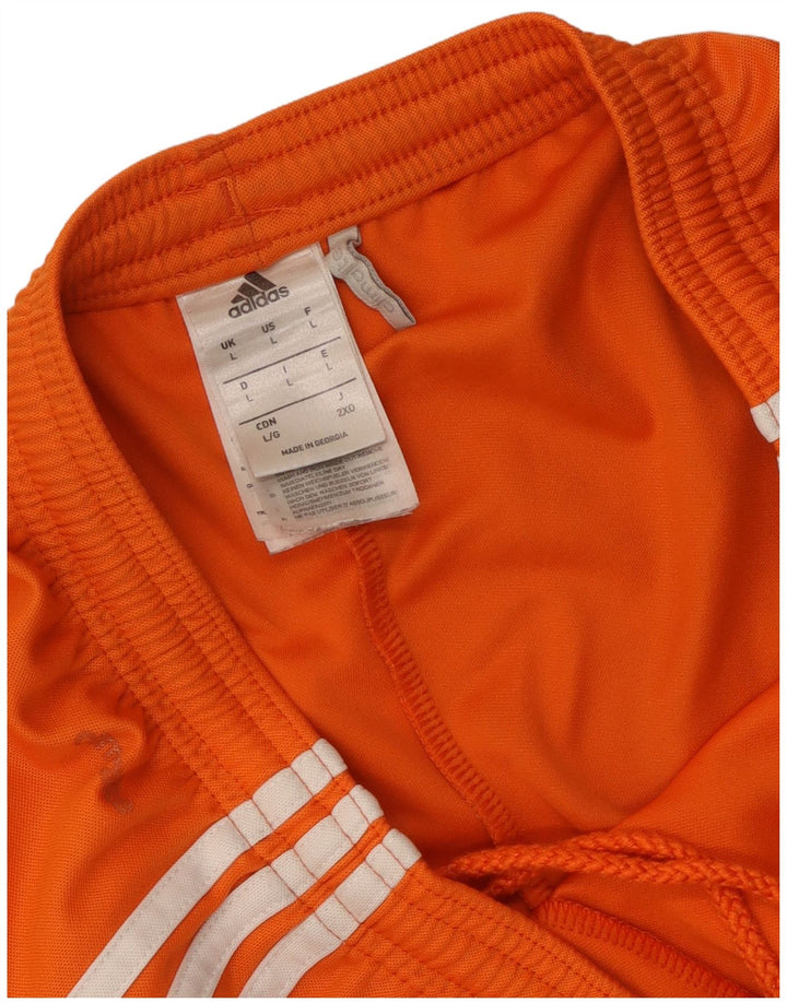 Ανδρικό σορτς Adidas Climalite Sport μεγάλο πορτοκαλί πολυεστέρα