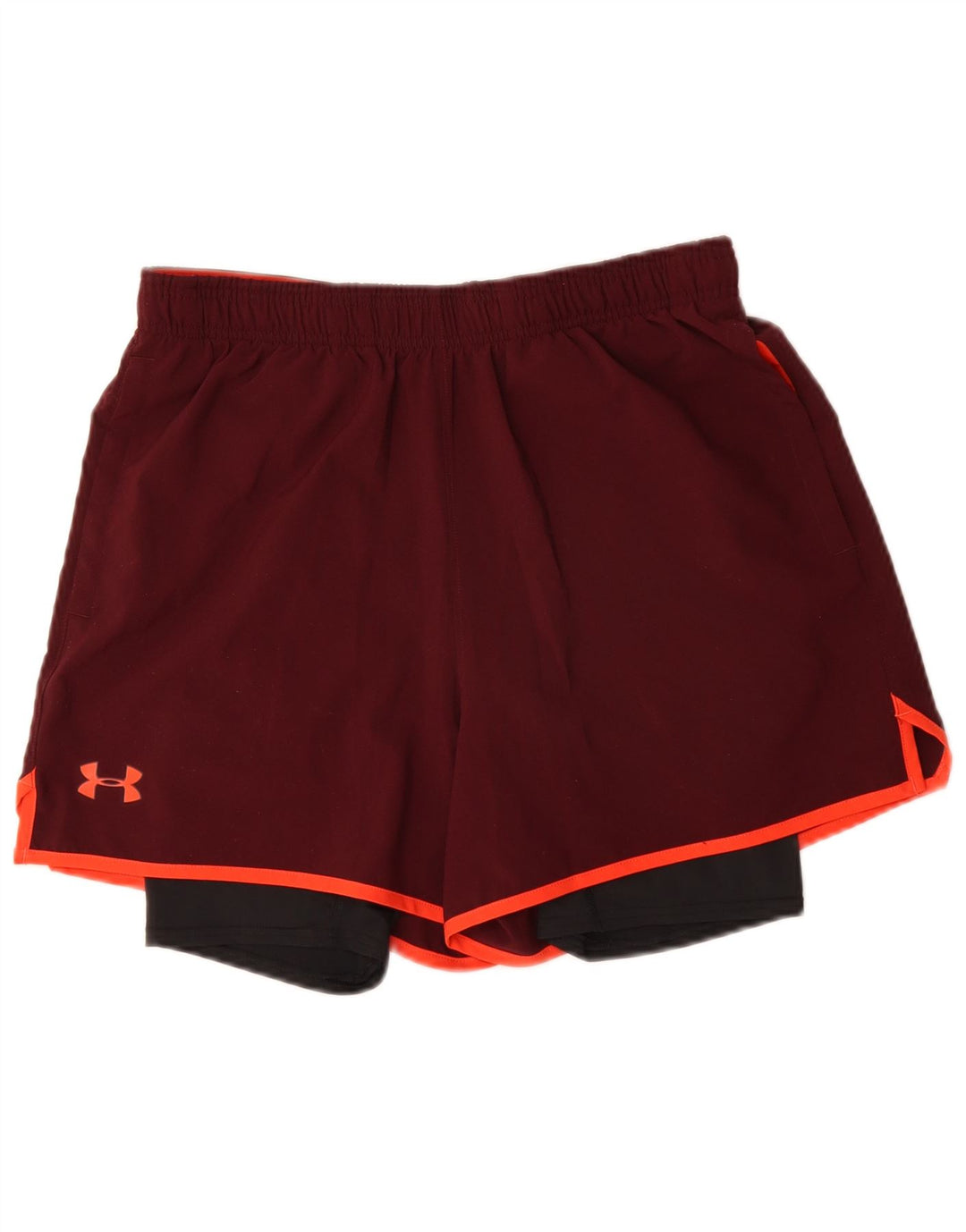 Ανδρικό αθλητικό σορτς UNDER Armor Heat Gear από μεσαίο μπορντό πολυεστέρα