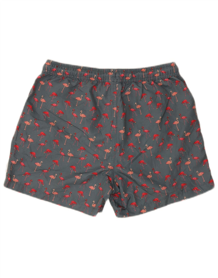 Jack & Jones Ανδρικό γραφικό σορτς κολύμβησης Μεσαίο γκρι πολυεστέρα