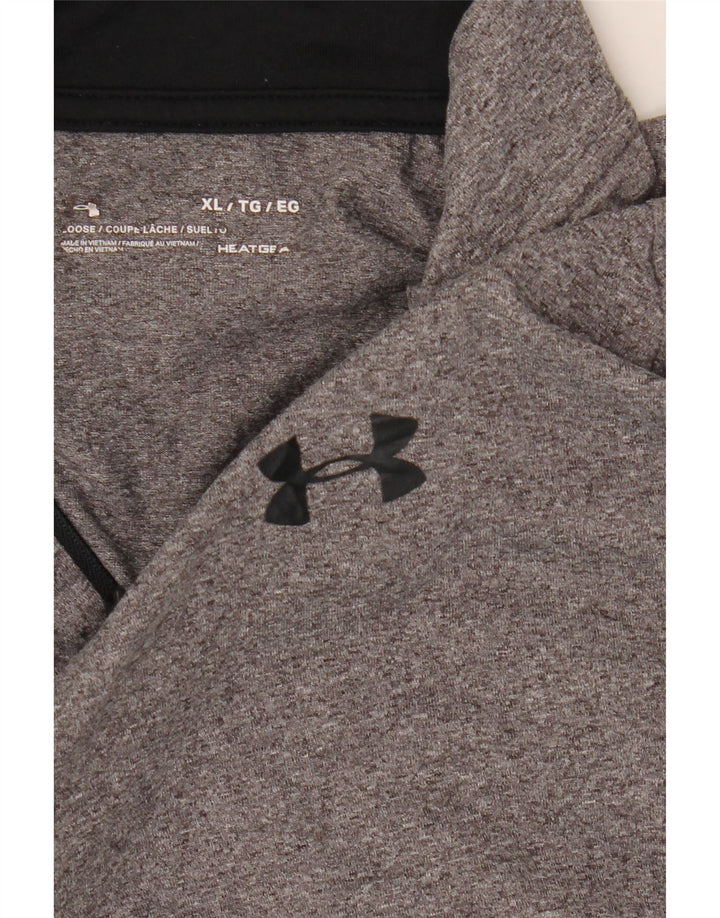 Ανδρική φόρμα πουλόβερ με φερμουάρ Heat Gear Under Armour Top XL Γκρι