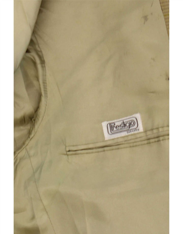 Prestigio Ανδρικό σακάκι σακάκι με 2 κουμπιά UK 38 Μεσαίο πράσινο μαλλί