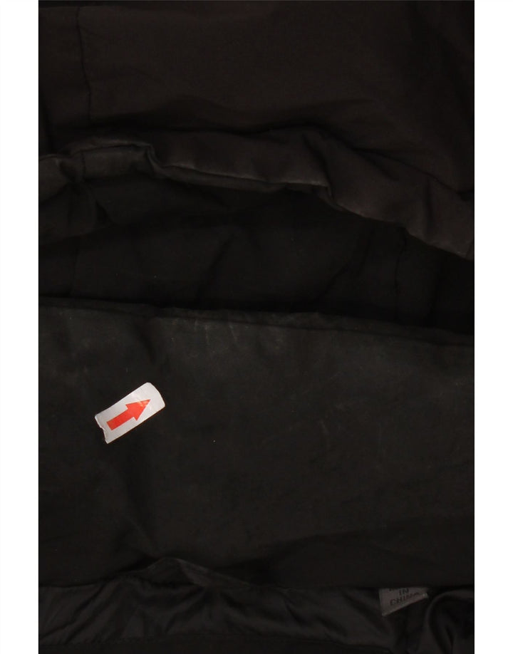 Superdry Ανδρικό μπουφάν με κουκούλα UK 40 μεγάλο μαύρο πολυεστέρα