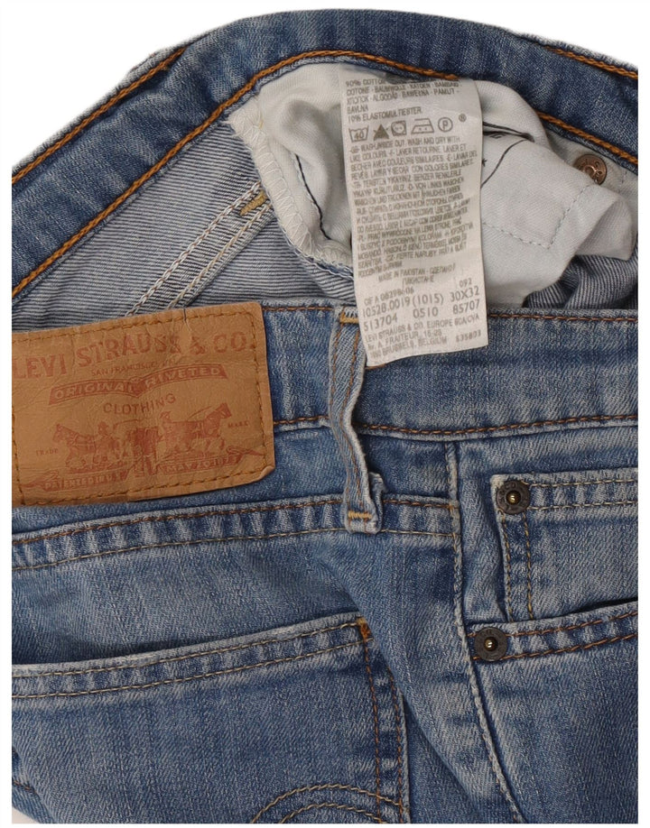 Γυναικείο τζιν Levi's Straight W30 L30 Blue Cotton