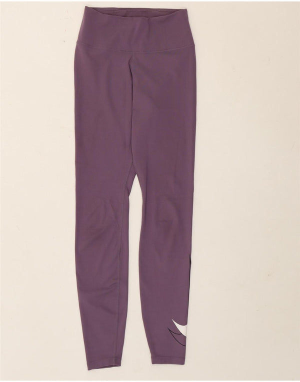 Γυναικείο κολάν Nike Dri Fit Graphic UK 4 XS Purple Polyester
