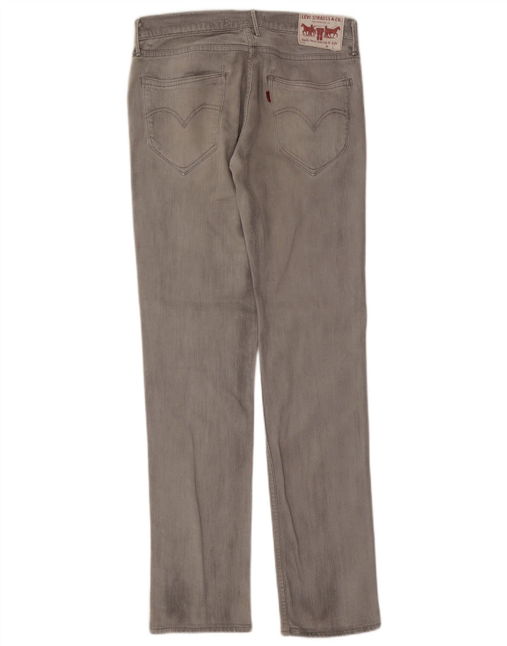 Levi's Womens 519 Slim Jeans W30 L32 Γκρι βαμβακερό