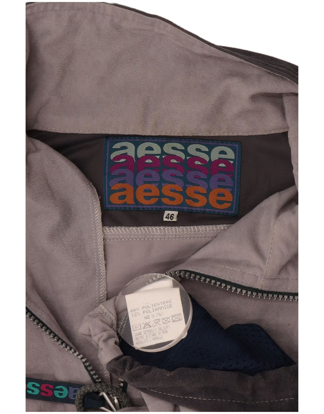 Γυναικεία αθλητική φόρμα AESSE Top Jacket IT 46 Large Grey Colourblock Polyester