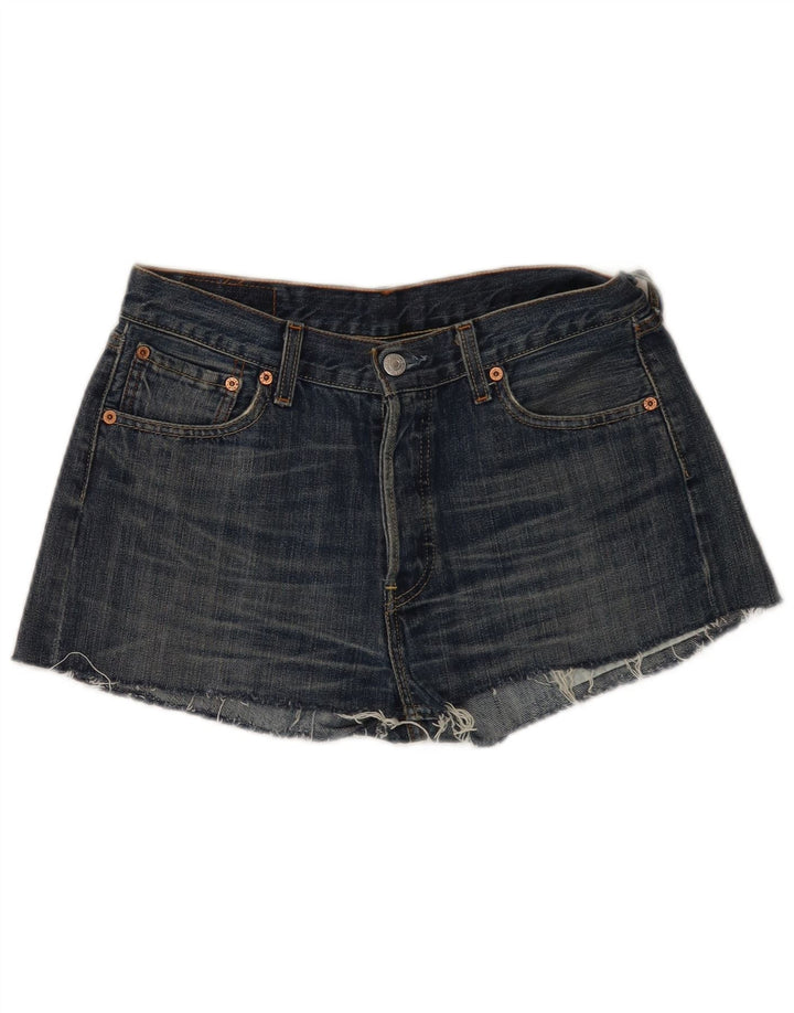 Γυναικείο σορτς Levi's 501 τζιν W30 μεσαίο μπλε βαμβακερό