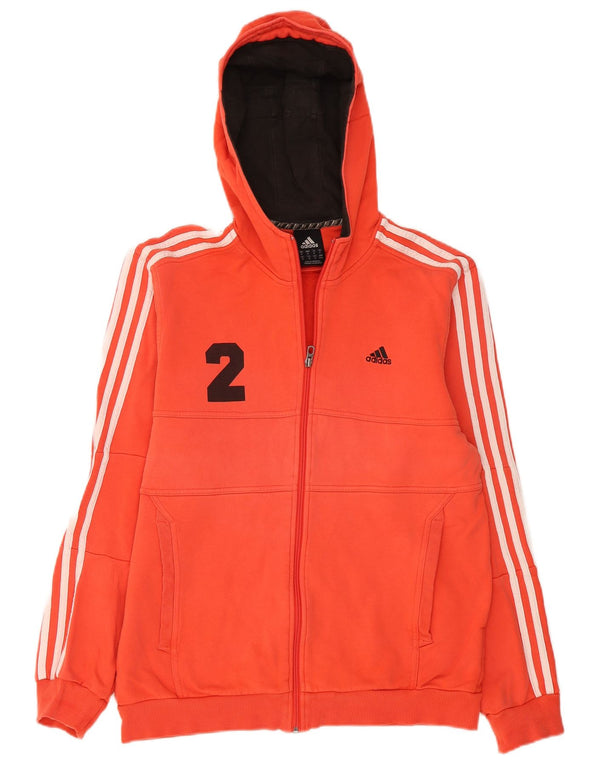 Ανδρικό πουλόβερ με κουκούλα με φερμουάρ Adidas μεσαίο βαμβακερό