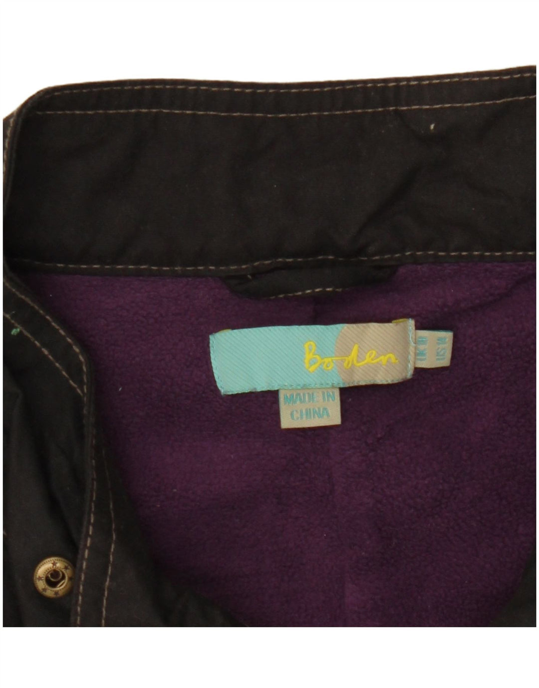 Boden Γυναικείο Utility Oversized Πανωφόρι UK 10 Small Black