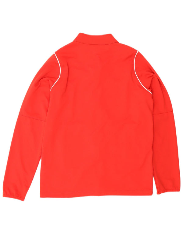 Μπουφάν Nike Boys Dri Fit αθλητική φόρμα 12-13 ετών Μεγάλο κόκκινο πολυεστέρα