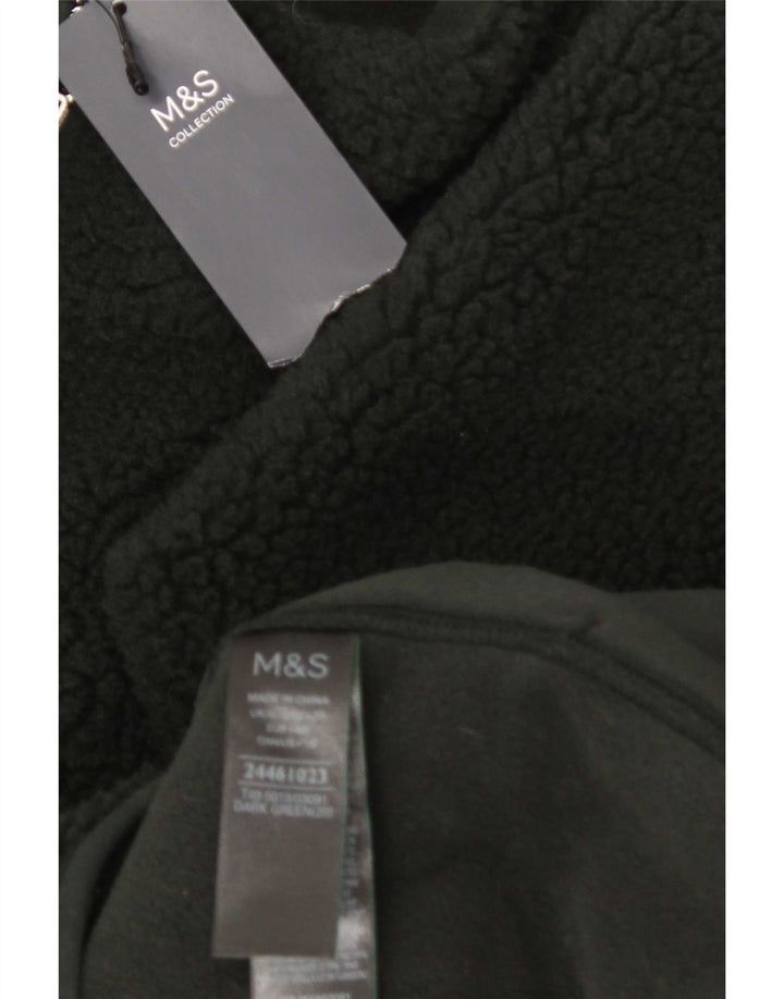 Marks & Spencer Γυναικείο Fleece Jacket UK 20 2XL Green Polyester
