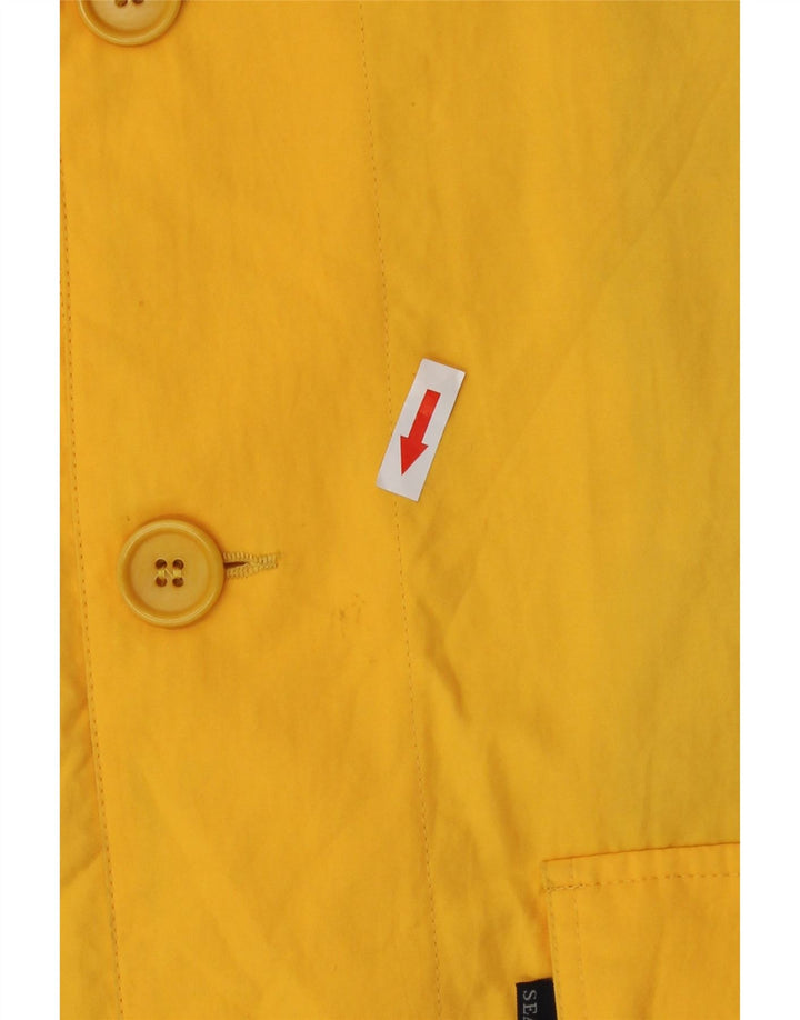 Sea & Sky Mens Utility Gilet UK 38 Medium Yellow Cotton