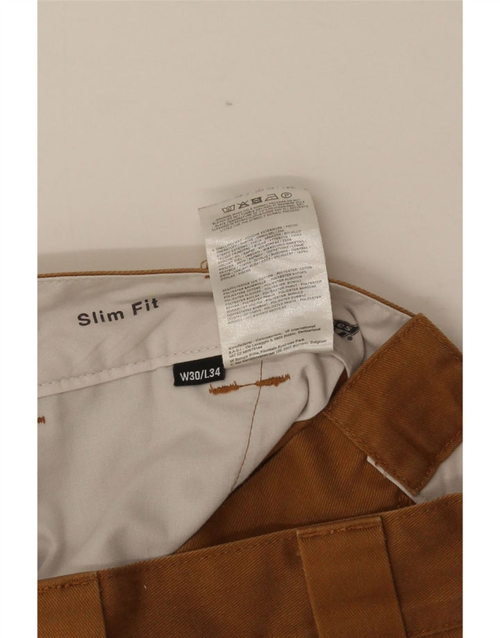 Ανδρικό παντελόνι Chino Dickies Slim Fit W32 L32 Καφέ Πολυεστέρας