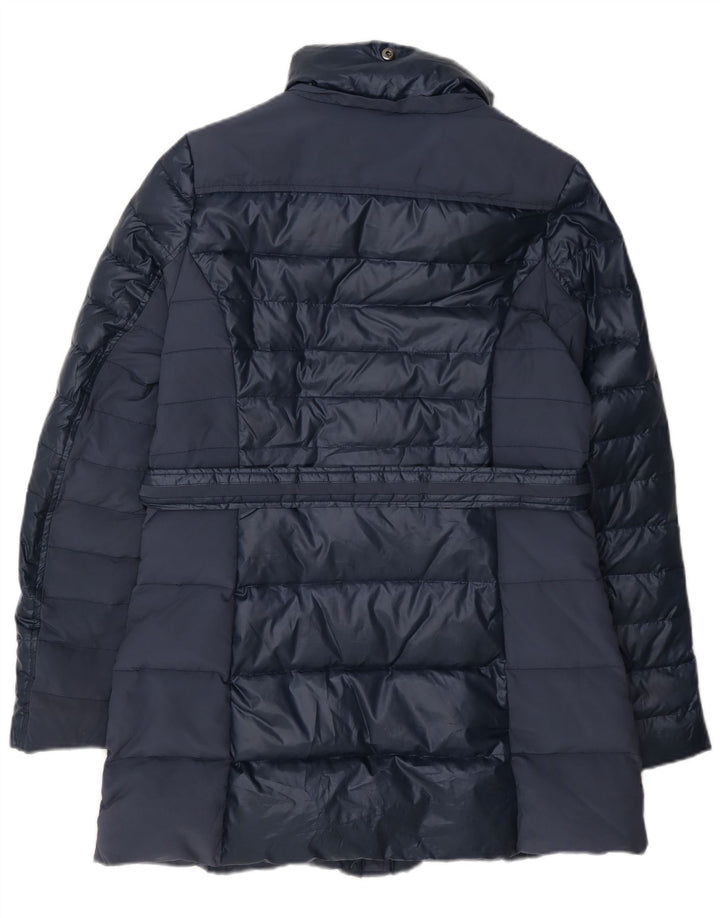 Refrigue Γυναικείο παλτό UK 14 Large Navy Blue Polyester