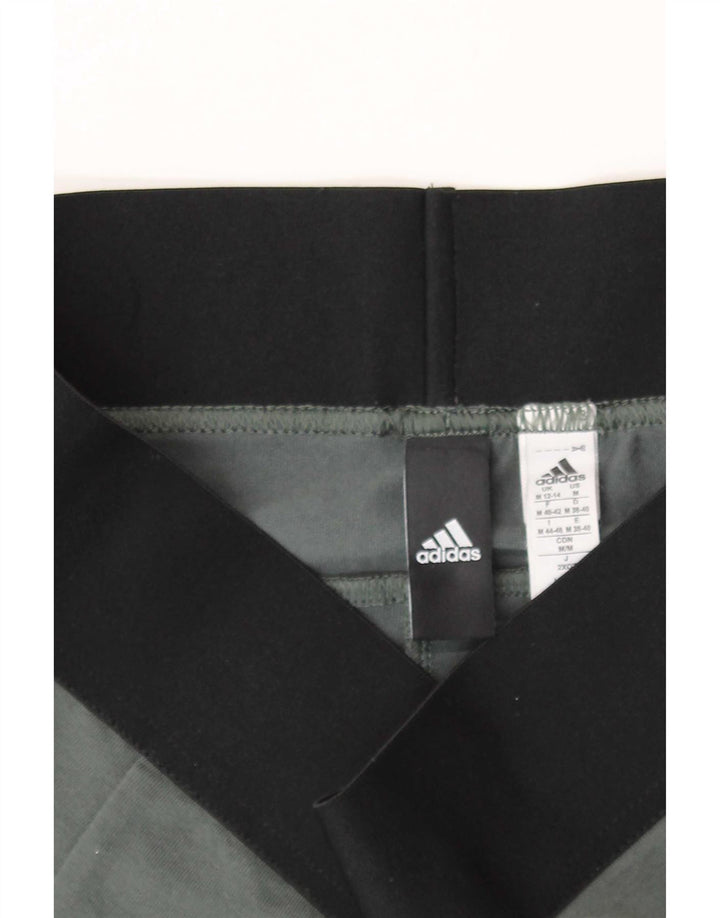 Γυναικείο κολάν Adidas UK 12/14 Βαμβακερό μεσαίο γκρι χρώμα