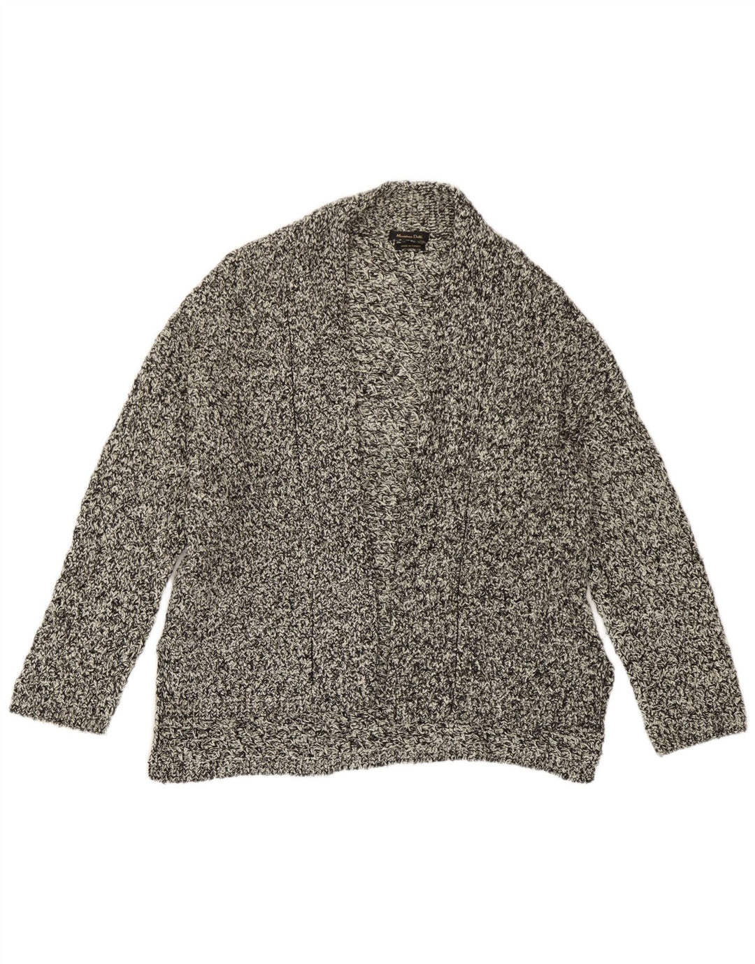 Massimo Dutti Γυναικείο ανοιχτό πουλόβερ ζακέτα UK 18 XL σε γκρι φλύκταινες