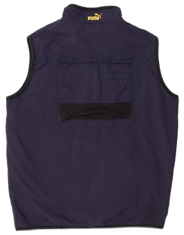 Puma Mens Utility Gilet UK 38 Medium Navy Blue Polyester