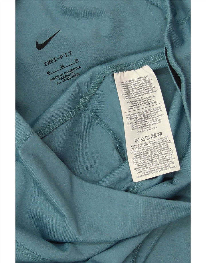 Γυναικεία κολάν Nike Dri Fit UK 12 μεσαίου μπλε πολυεστέρα