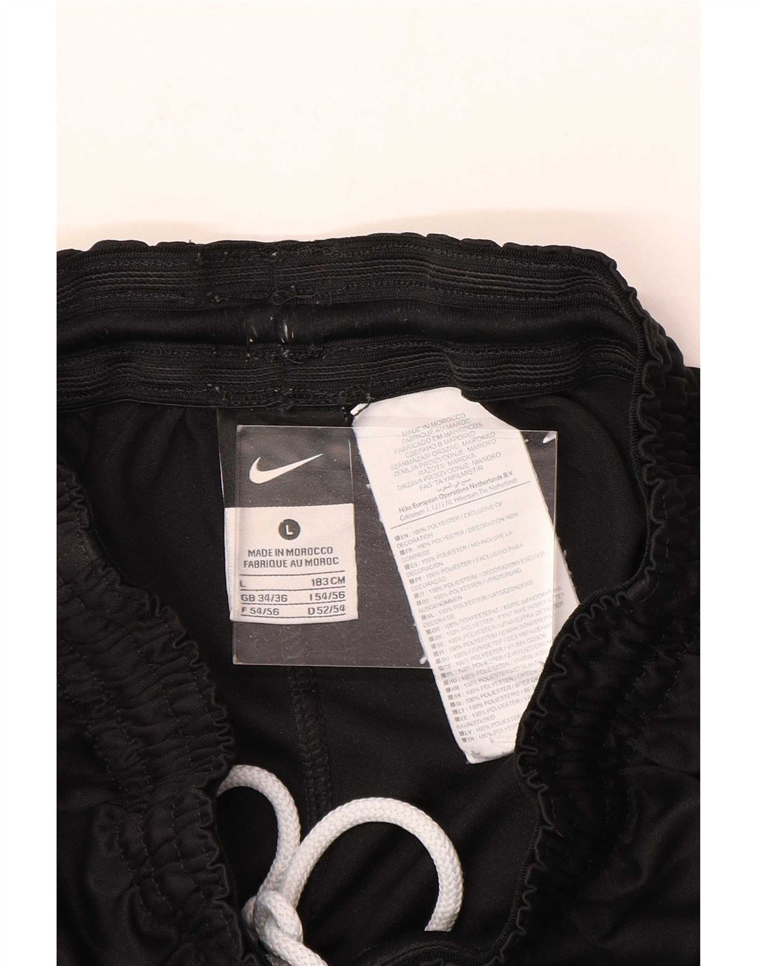 Ανδρικό αθλητικό σορτς Nike Dri Fit, μεγάλο μαύρο πολυεστέρα