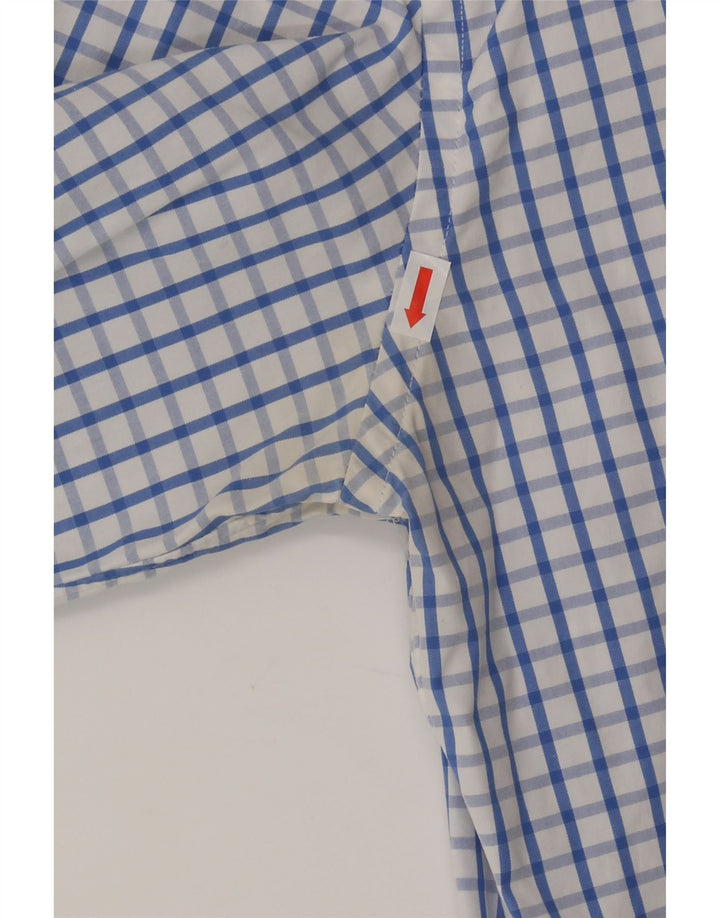 J. CREW Mens Shirt Size 16 1/2 Large Blue Check Cotton Vintage J. Crew and Second-Hand J. Crew from Messina Hembry 