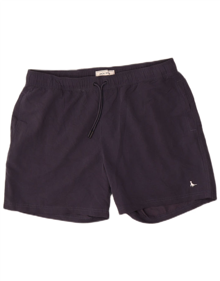 Ανδρικό σορτς κολύμβησης Jack Wills XL Navy Blue Polyester