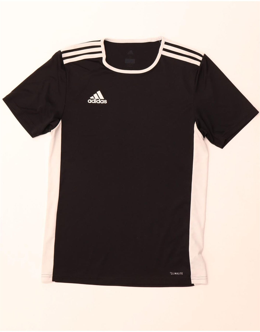 Ανδρικό T-Shirt Climalite ADIDAS Top Small Black Colourblock Polyester