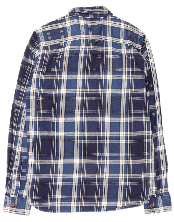 Ανδρικό φανελένιο πουκάμισο SUPERDRY Small Blue Check Cotton