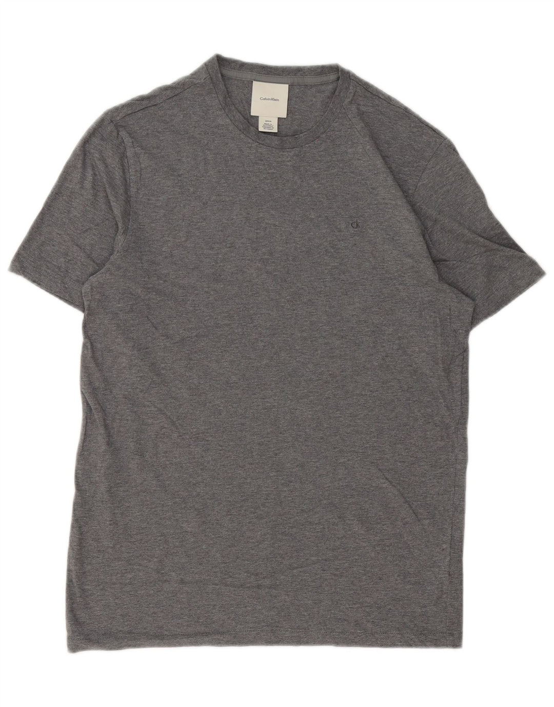 Calvin Klein Ανδρικό T-Shirt Top Μικρό Γκρι Βαμβακερό
