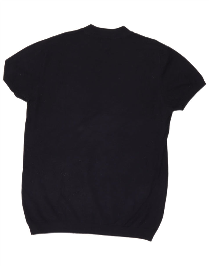 Zara Ανδρικό T-Shirt Top Large Navy Blue