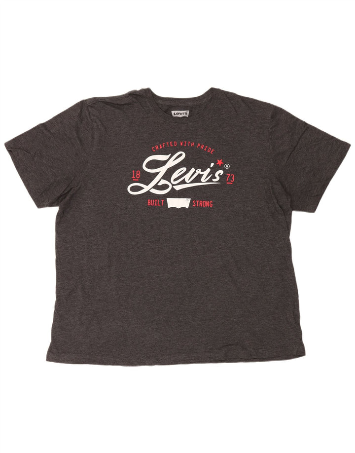 Ανδρικό γραφικό T-Shirt Levi's Top 2XL Γκρι βαμβακερό