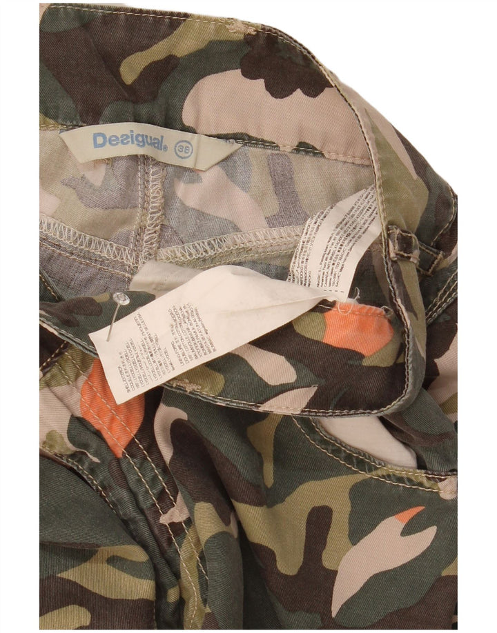 Desigual Γυναικείο Παντελόνι Cargo EU 38 Medium W29 L29 Green Camouflage
