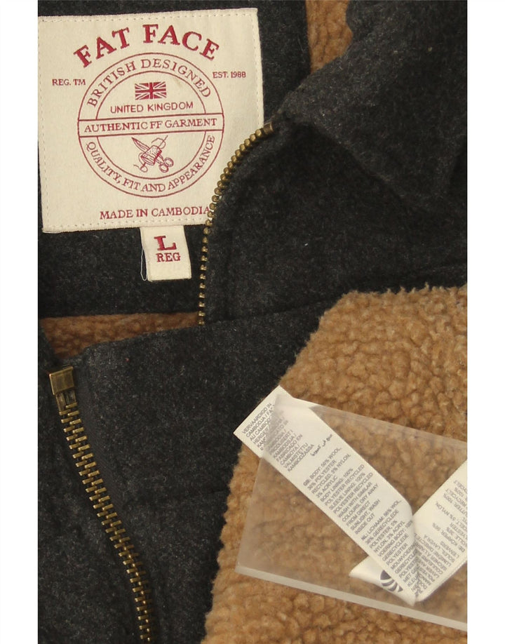 Ανδρικό σακάκι Sherpa Fat Face UK 40 Large Grey Wool