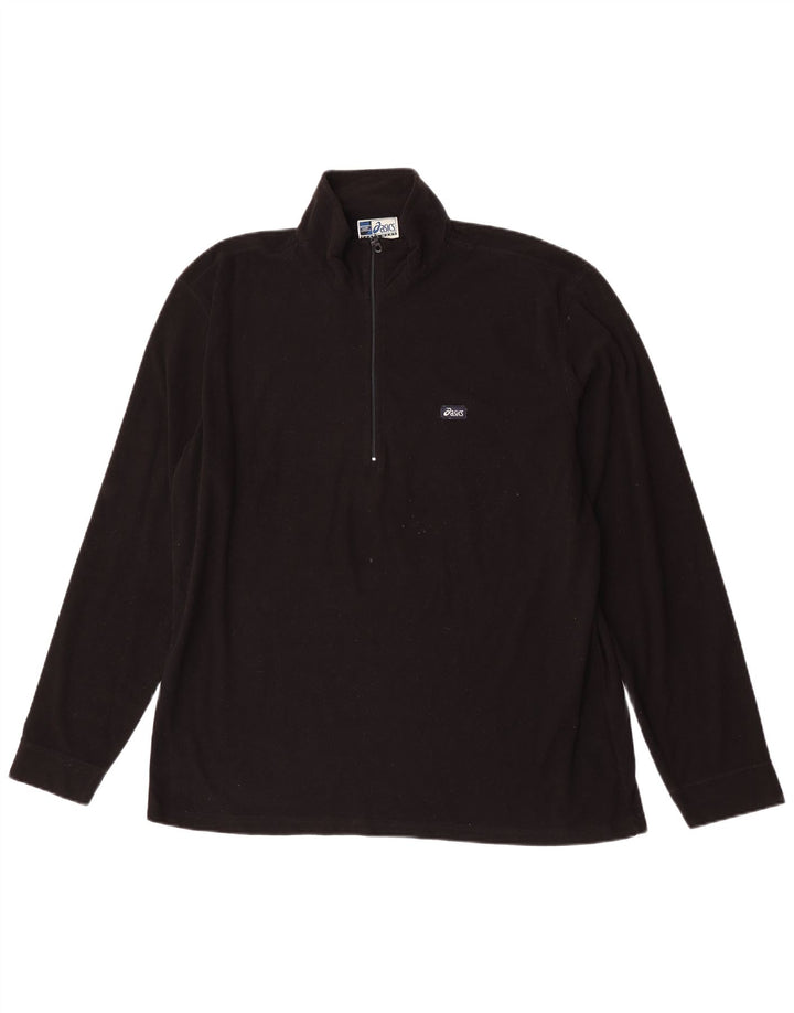 Ανδρική φόρμα πουλόβερ με φερμουάρ Asics Top 2XL Μαύρο Πολυεστέρας