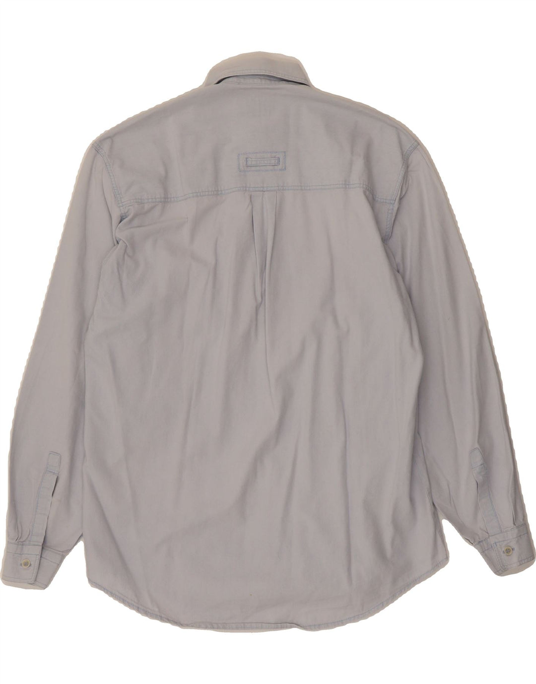 VINTAGE Mens Shirt Small Blue Vintage Vintage and Second-Hand Vintage from Messina Hembry 