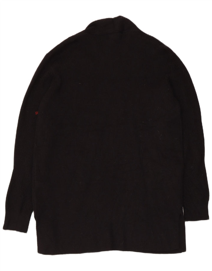 Marks & Spencer Γυναικείο Longline ανοιχτό πουλόβερ ζακέτα UK 14 Medium Black