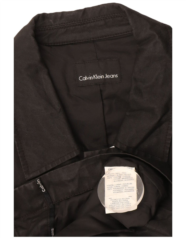 Calvin Klein Ανδρικό Military Jacket UK 38 Medium Black Cotton