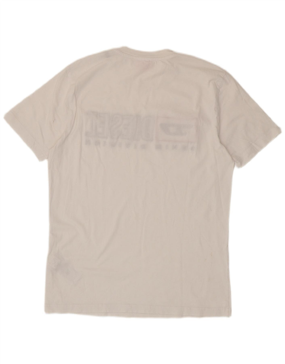 Ανδρικό γραφικό T-Shirt Diesel Top XL Λευκό βαμβακερό