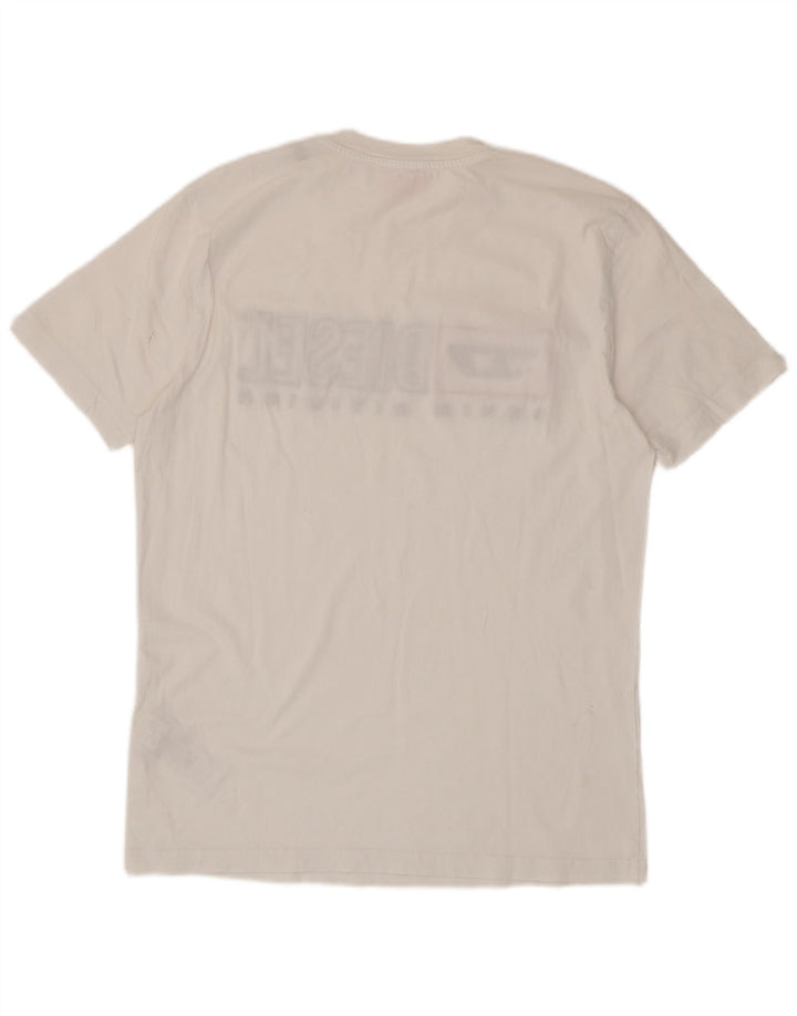 Ανδρικό γραφικό T-Shirt Diesel Top XL Λευκό βαμβακερό
