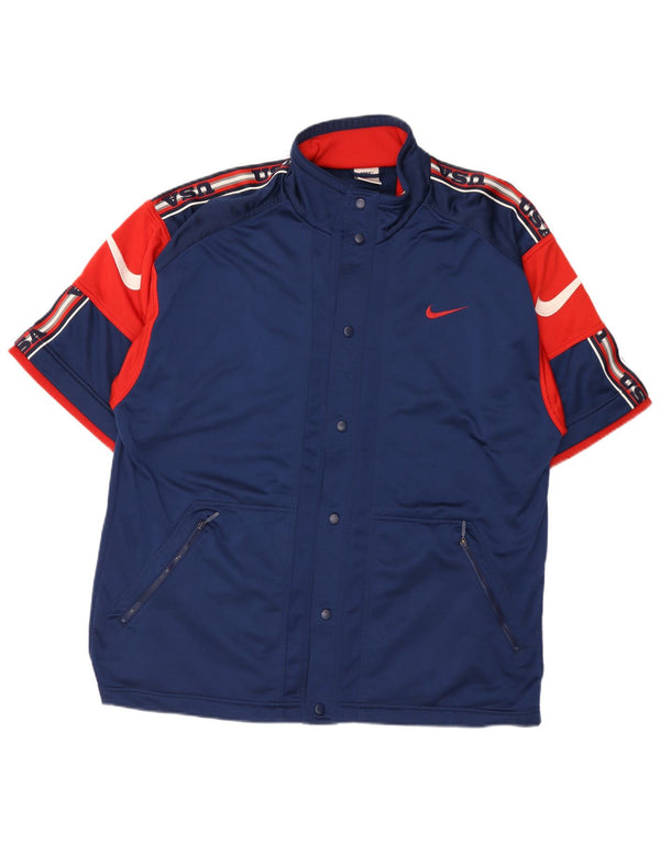 Ανδρική φόρμα Nike Graphic Top Jacket UK 42/44 Large Navy Blue Colorblock