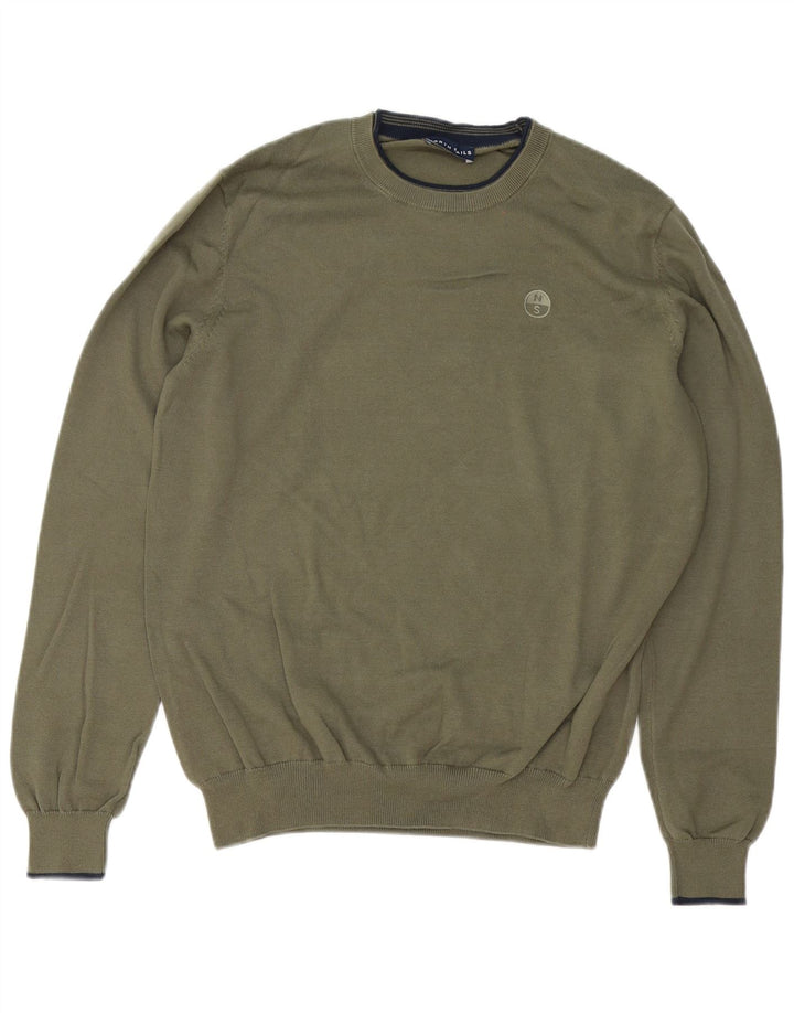 Ανδρικό πουλόβερ North Sails Crew Neck Jumper Μεσαίο βαμβακερό χακί