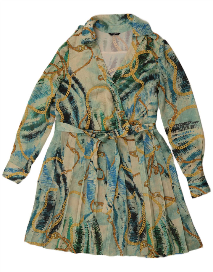 Guess By Marciano Γυναικείο Abstract Pattern Φόρεμα Α-γραμμής US 6 Medium Blue