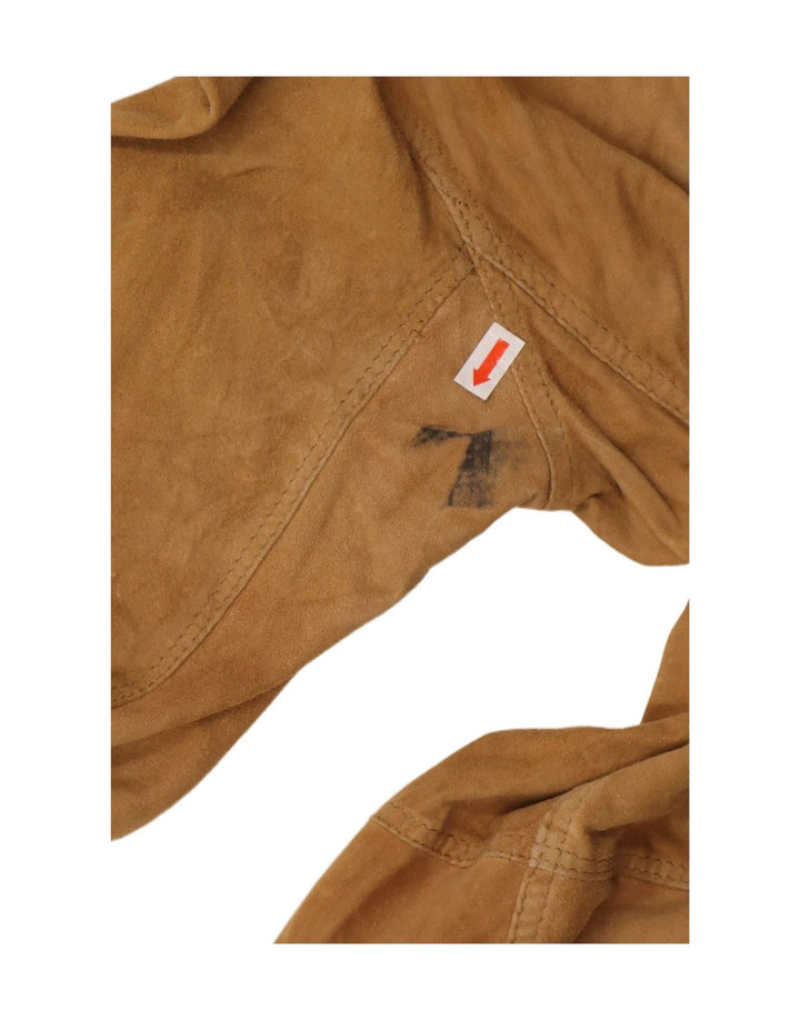 A. RASPINI Ανδρικό Suede Jacket UK 36 Small Brown Δερμάτινο