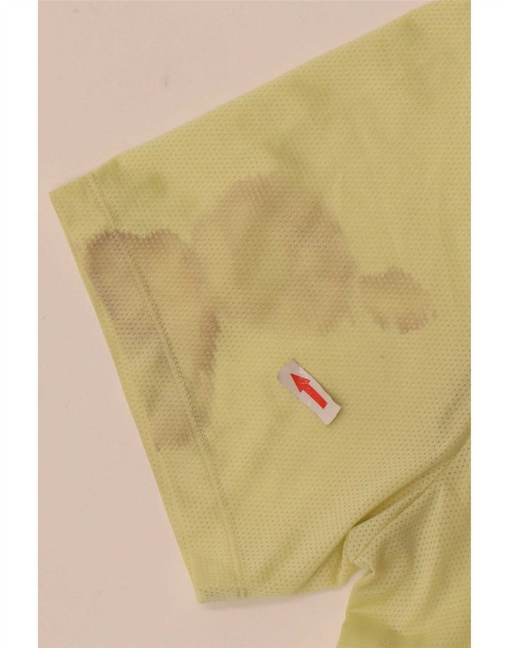 Γραφικό T-shirt Nike ανδρικό Dri Fit, μεγάλο κίτρινο πολυεστέρα