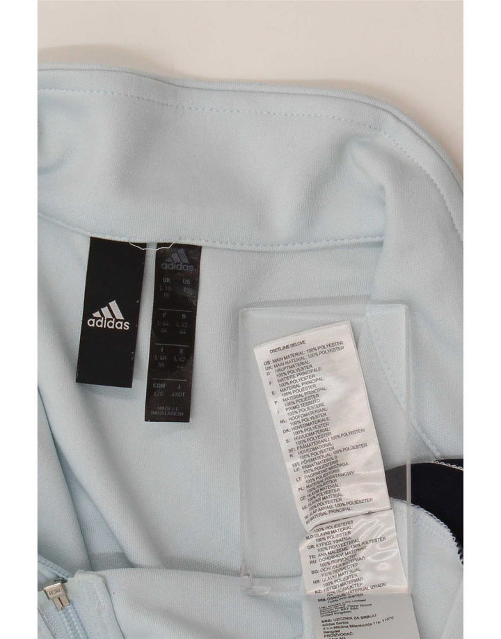 Γυναικεία αθλητική φόρμα Adidas Top Jacket UK 16/18 Large Blue Colourblock