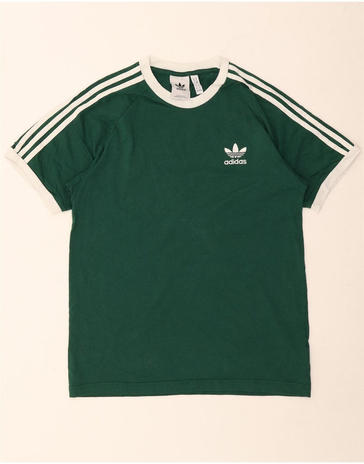 Ανδρικό T-Shirt ADIDAS Top Μεσαίο πράσινο βαμβακερό