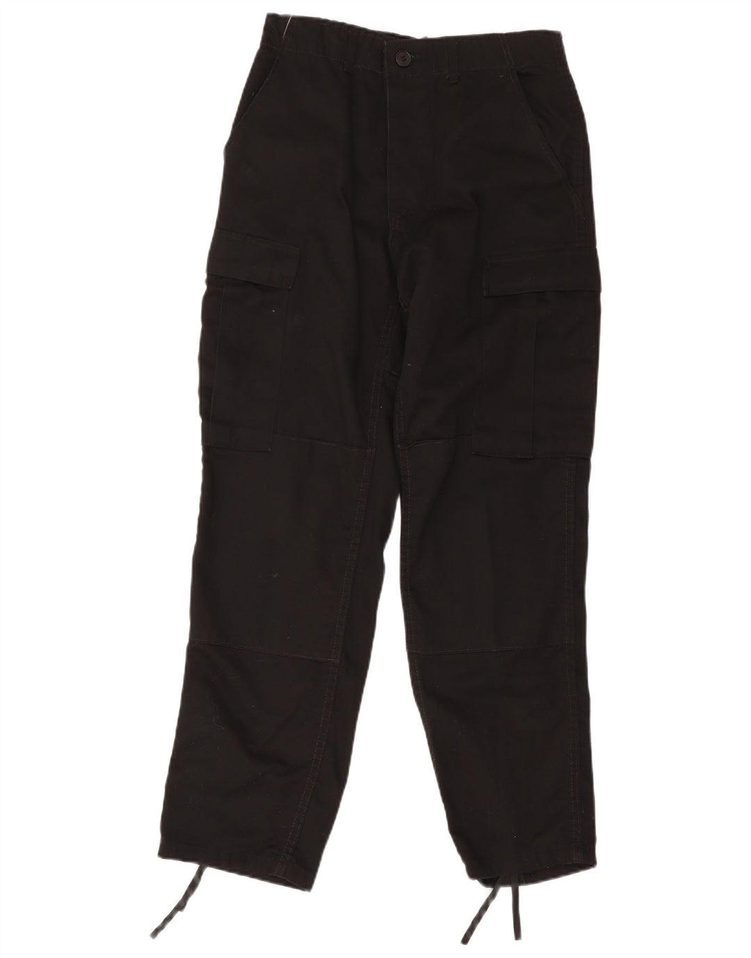 Vintage γυναικείο κανονικό παντελόνι Cargo Small W28 L30 μαύρο βαμβακερό
