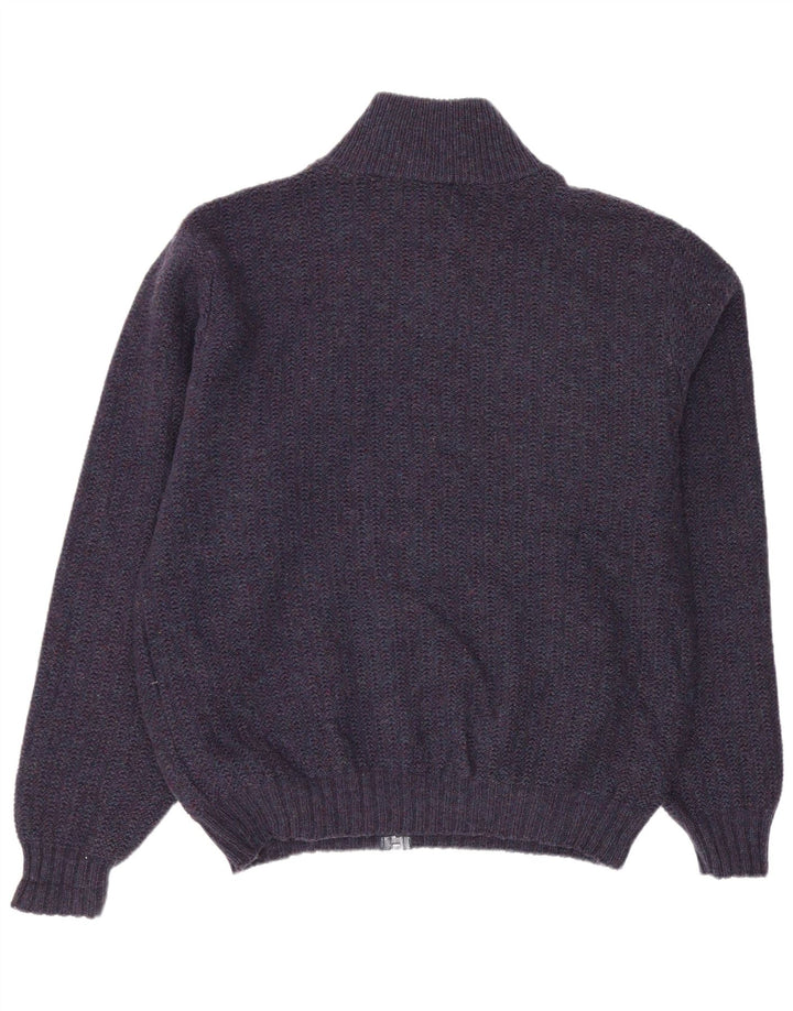 Ανδρικό πουλόβερ ζακέτα L.L.Bean Large Navy Blue Wool